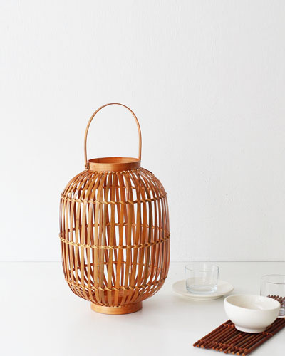 bamboo candle holder(일자형)